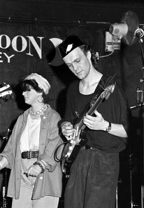 Maciek with Carol Grimes, London, 1988